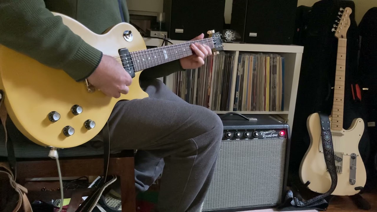 Fender Princeton 65 RI - with p90 Les Paul (thin body)