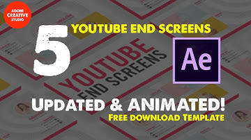How to Make a  5 YouTube End Card Free Template 2021