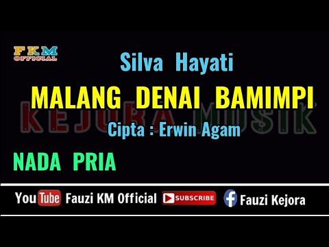 MALANG DENAI BAMIMPI - Silva Hayati [Karaoke/Lirik] Nada Pria