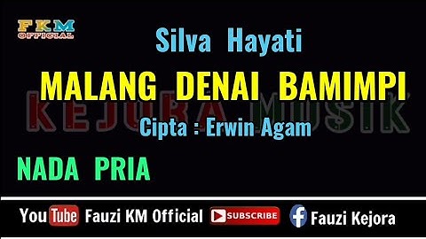 MALANG DENAI BAMIMPI - Silva Hayati [Karaoke/Lirik] Nada Pria