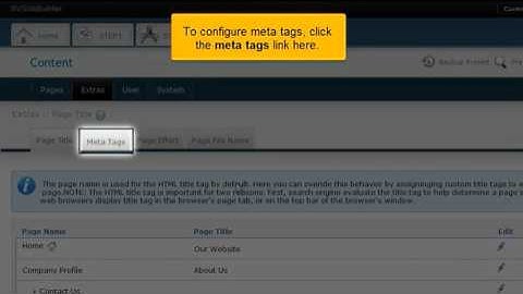 Configuring site extras in RVSiteBuilder 5