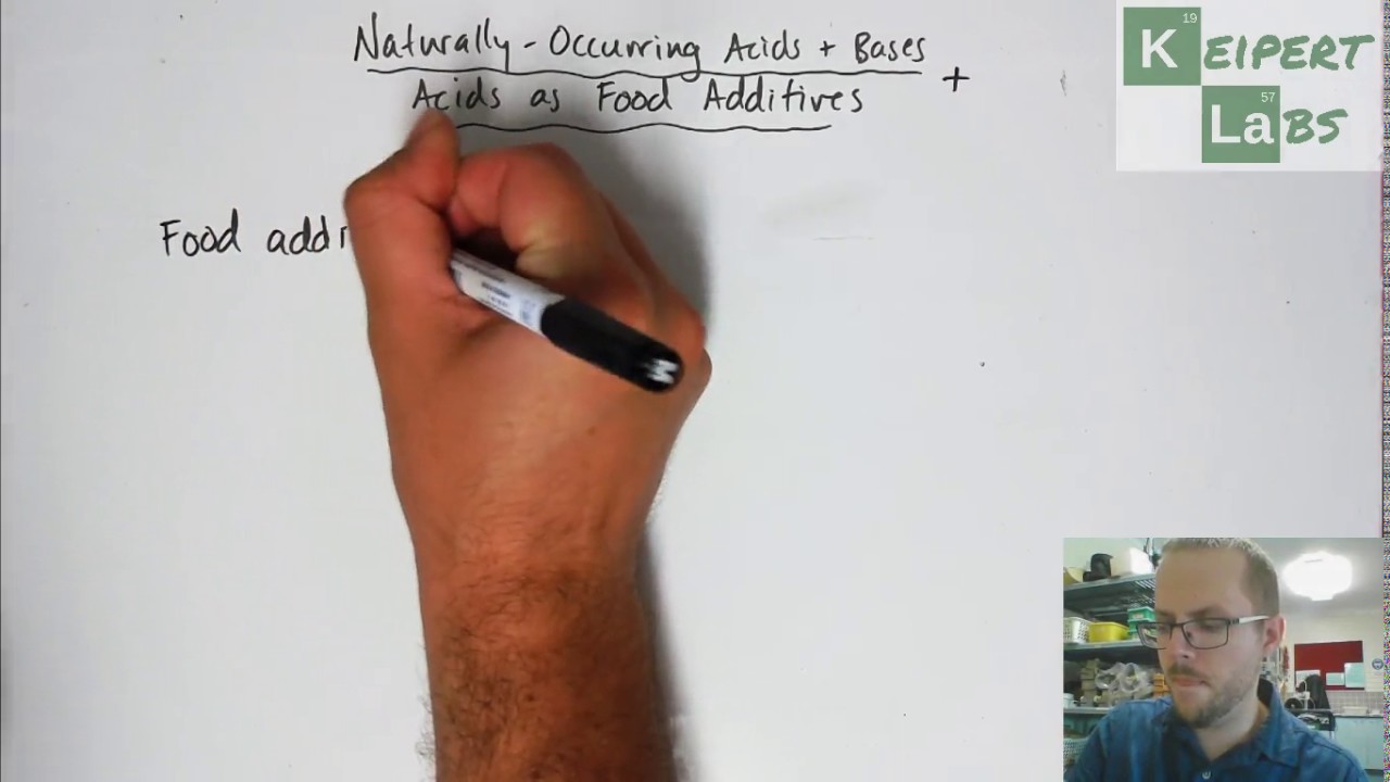 Naturally Occurring Acids & Bases, Acids as Food Additives