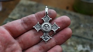 Russian Orthodox Cross Pendant 