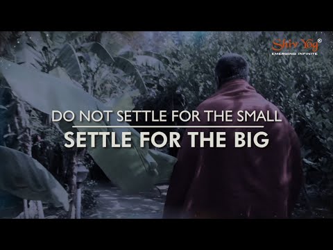Ask for infinite. Settle for Big | Shivyog Master | Divine Journey