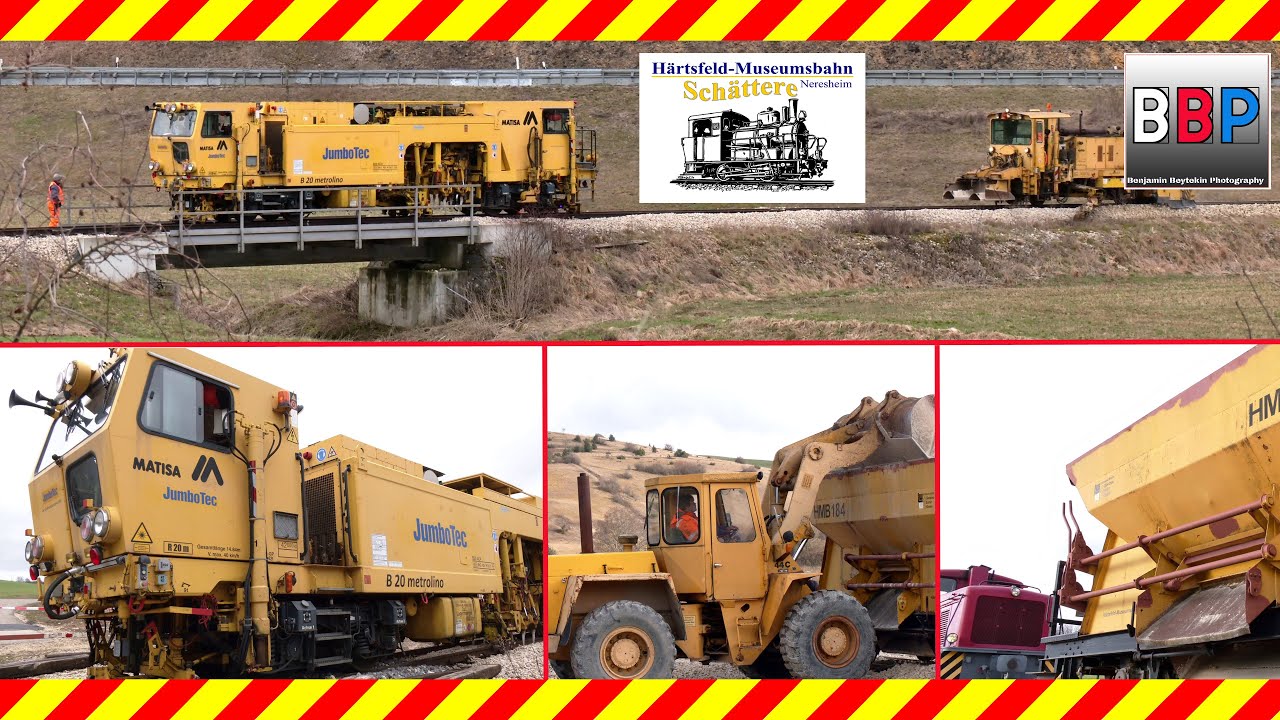 Gleisbau / Track Construction, Härtsfeld-Museumsbahn, Germany, 16.03.2021.