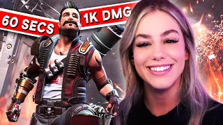 1,000+ DAMAGE IN UNDER 60 SECONDS | Apex Legends Solo Ranked