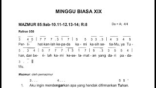 Minggu Biasa XIX - Perlihatkanlah kepada kami kasih setiaMu ya Tuhan
