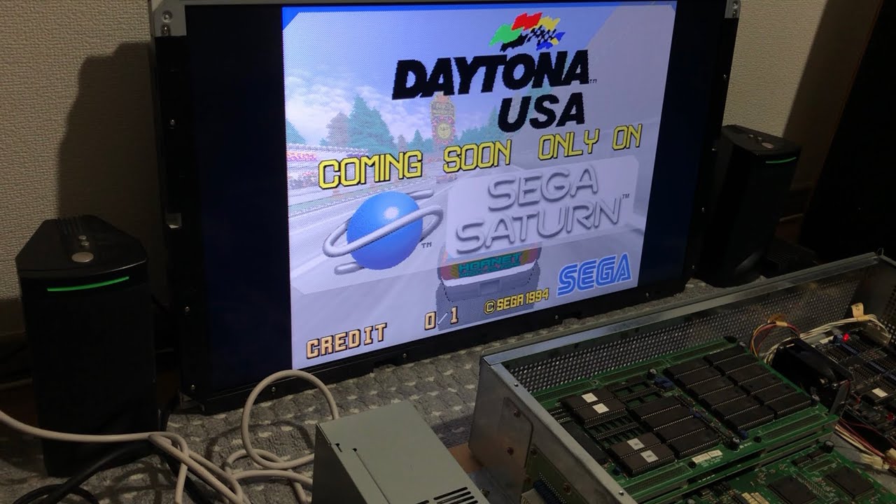 [アーケード基板]デイトナUSA Daytona USA (With Saturn Adverts)[SEGA／MODEL2]のデモ画面2026年1月31日