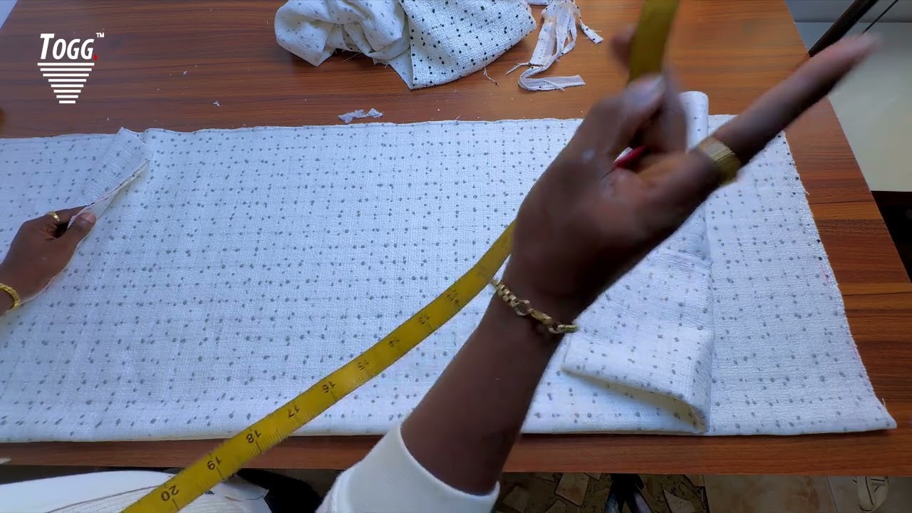 How to cut a full DASHIKI design step by step 