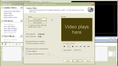 How to capture video with Window Movie Maker