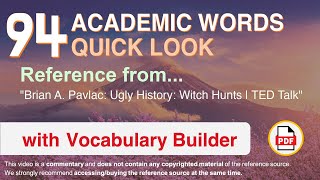 94 Academic Words Quick Look Ref from 