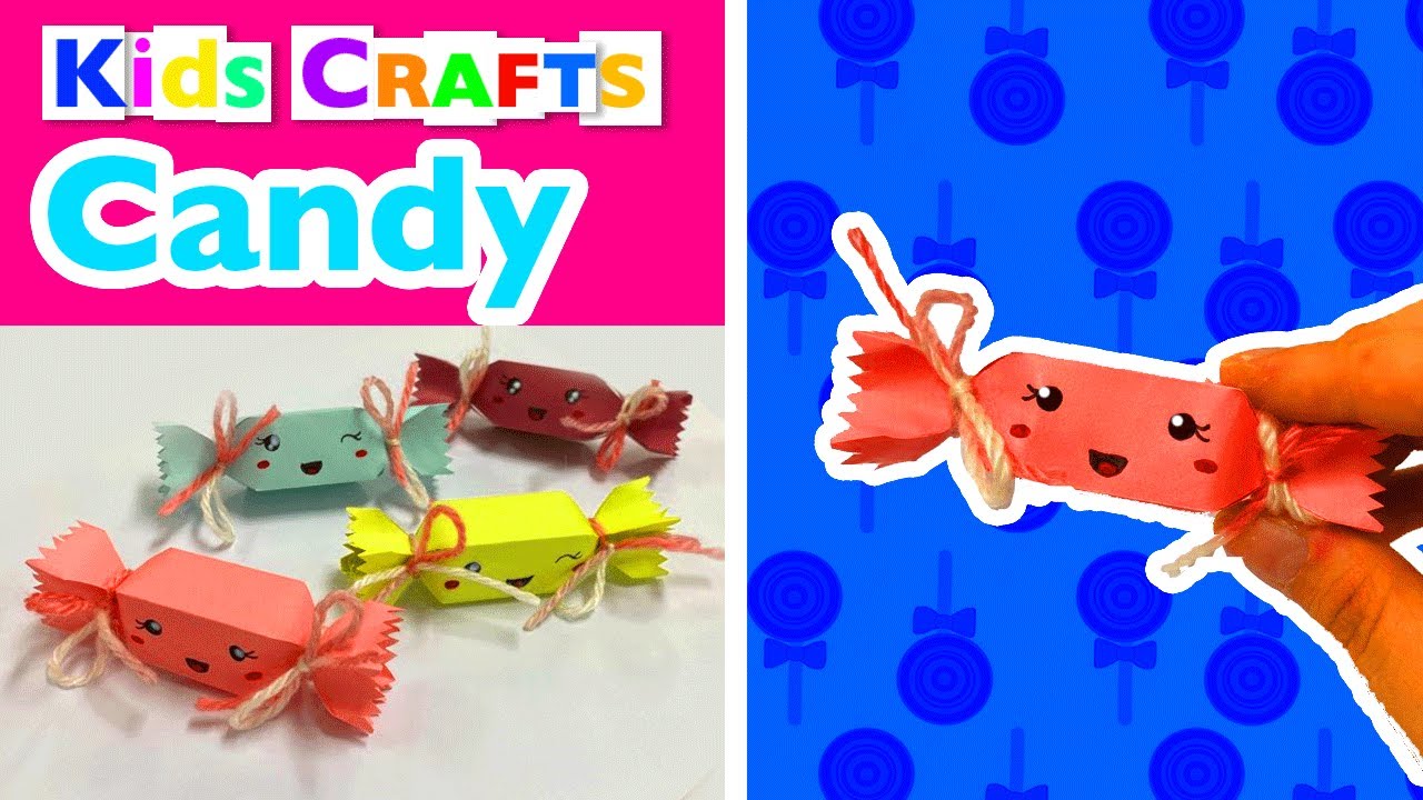 Easy PAPER CRAFT 3D Candy Box | Kids Crafts DIY decoration Origami ...