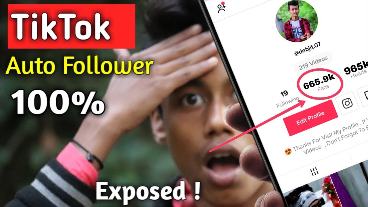 Tiktok Auto Followers Trick With Proof || How To Get Auto Likes And  Follower On Tiktok - Youtube