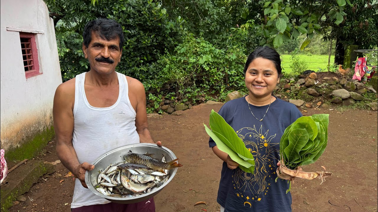 Authentic fish recipe 🐟 पप्पानी शिकवला सुनेला माशांचा मोटला ❤️