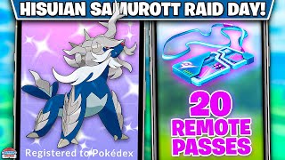 Top Tips for Hisuian Samurott Raid Day: Increased Shiny Chances & Free Passes Await!