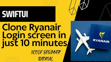 SwiftUI: Clone Ryanair Login screen in just 10 minutes - Xcode Beginner Tutorial 2024