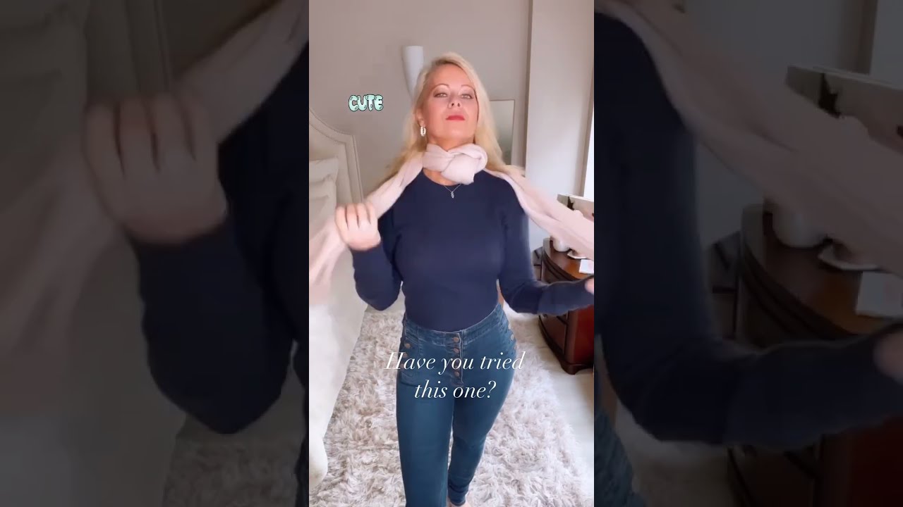  How To Wear A Winter Scarf Around Your Neck Hack For Women Shorts Shortsvideo