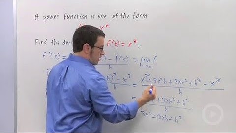 Derivatives of Power Functions