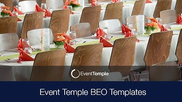 Banquet Event Order Templates