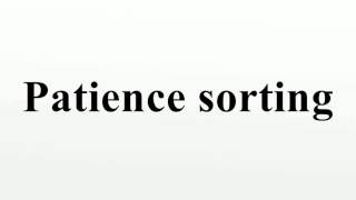 Patience sorting