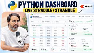 Build a Live Options Dashboard with Python & Zerodha Kite API | Option Chain, Straddle & Strangle