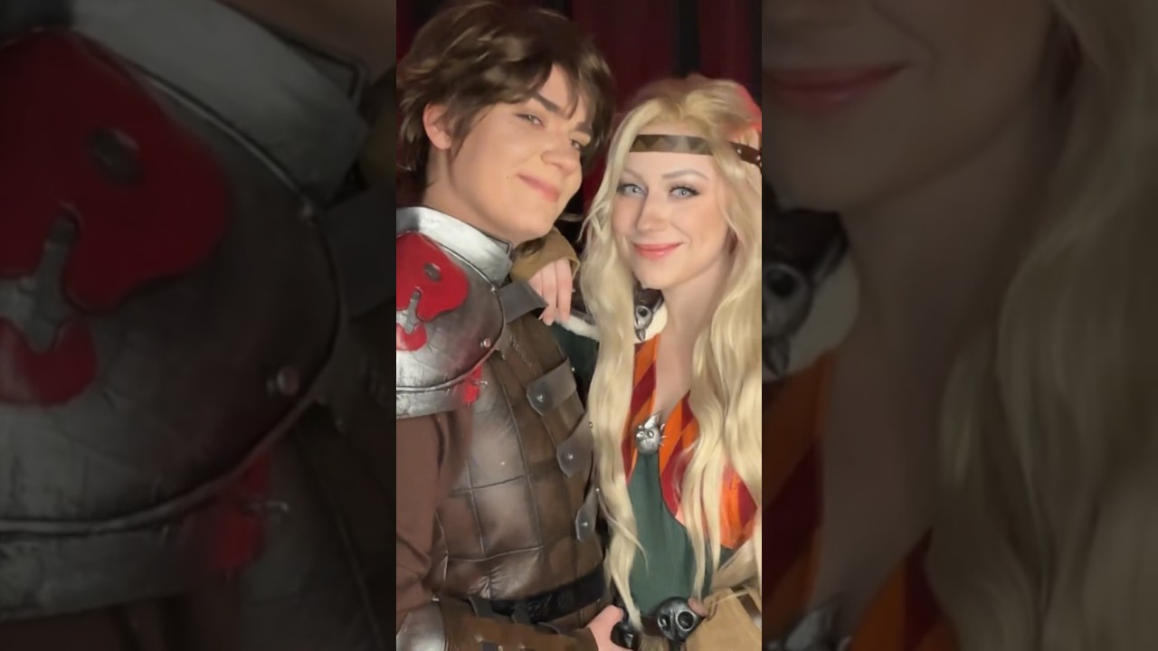 Hiccup and Astrid cosplay ! 🐉❤️ #httyd #howtotrainyourdragon #hiccuphaddock #astridhofferson