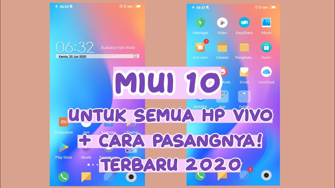 TEMA MIUI 10 UNTUK SEMUA HP VIVO TEMBUS APLIKASI ...