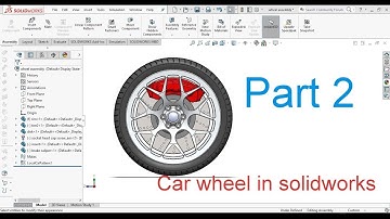 How to design a car wheel in solidworks part 2 (Tire)