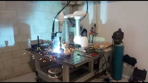 Testing Doosan cobot and OTC P500L welding machine.