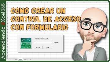 Como crear un CONTROL de ACCESO con formulario #visualbasic #vba