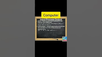 computer input process output working process of Computer #shorts #learn computer with hardeep-punja