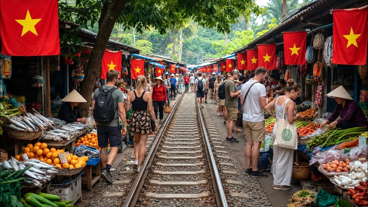authentic beauty of Vietnamese markets 🇻🇳 | A walking tour of local markets and the traditional