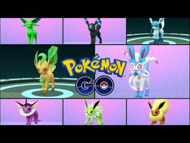 ALL SHINY EEVEE EVOLUTIONS in Pokemon Go - ALL SHINY EEVEELUTIONS 