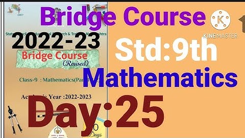 9th||Mathematics||Bridge Course||2022-23 ||Day:25th||English & SemiEnglish||Maths, Class 9,Day:25