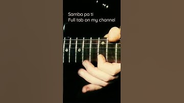 Samba pa ti - Santana - Full TAB on my channel #guitarcover #shorts #santana #sambapati #guitarra