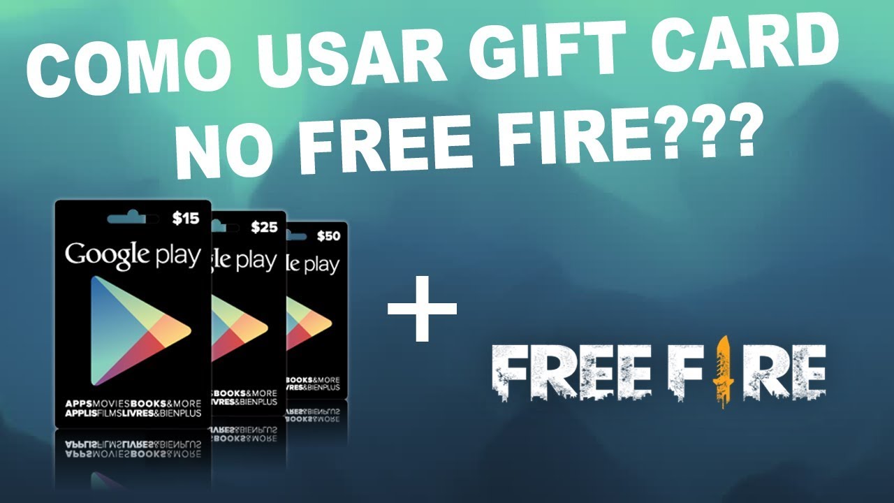 Como colocar gift card no Free Fire