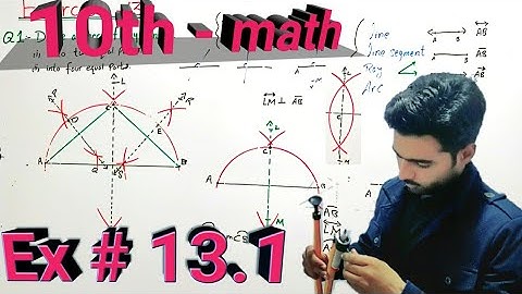 10th class Math, Chapter 13, Ex 13.1, Q#1 | Practical Geometry - Circles | Matric || Urdu | Hindi