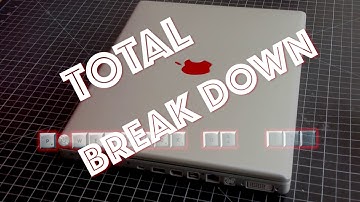 TOTAL BREAKDOWN OF A MAC POWERBOOK G4 15": Every screw removed. Every piece pulled apart.