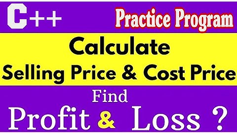 Profit Loss Program in C++ || Practice Program in C++ || MH || Computer || Academy