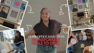 Home Office Makeover | Transform Your Space with the Transformer Table to Desk
