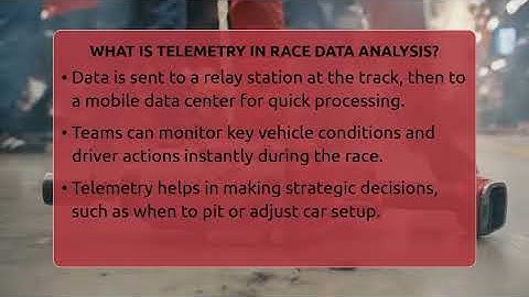 What Is Telemetry In Race Data Analysis? - Pit Stop Chronicles