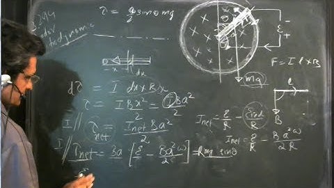 Rod rotating in manetic field constant velocity  -solution to irodov problem 3.294