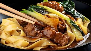 Das gibt's bei keinem asiatischen Imbiss! Einfach köstlich! Rindfleisch- und Pak-Choi-Chow-Fun