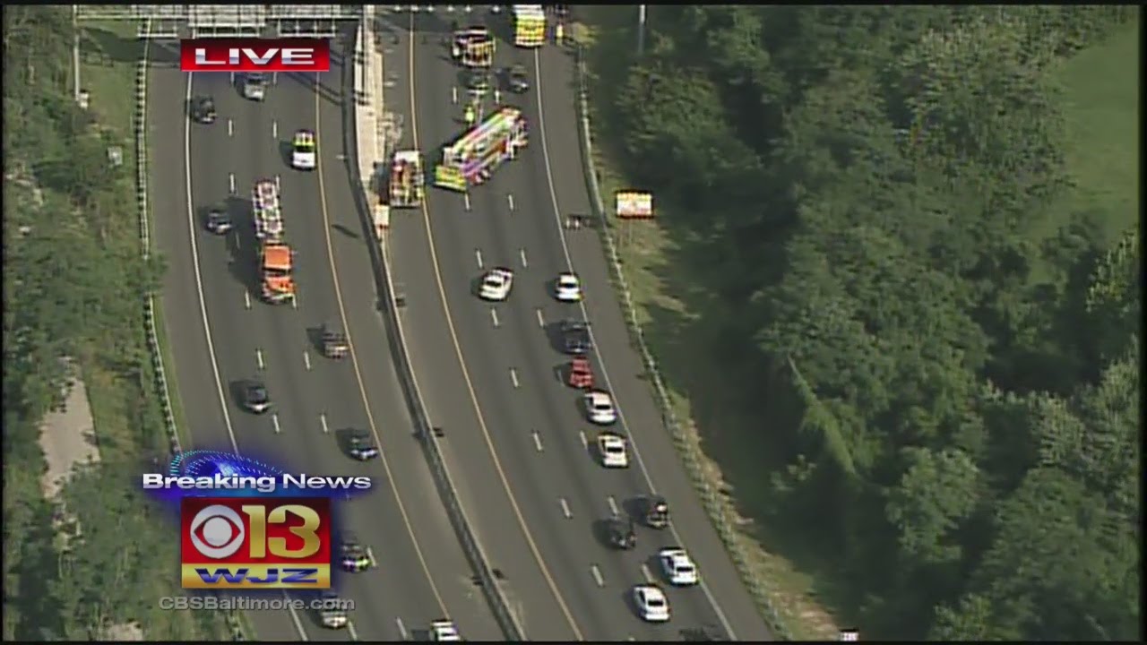 Bad Crash Causing Major Backups On Beltway - YouTube