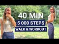 40 MIN 5000 STEPS WORKOUT 👟 | calories burning walking dance workout, full body, no equipment
