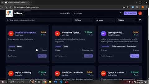SkillSwap - Skill Exchange Platform
