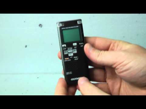 The Olympus WS-560M  Voice Recorder - HOW TO