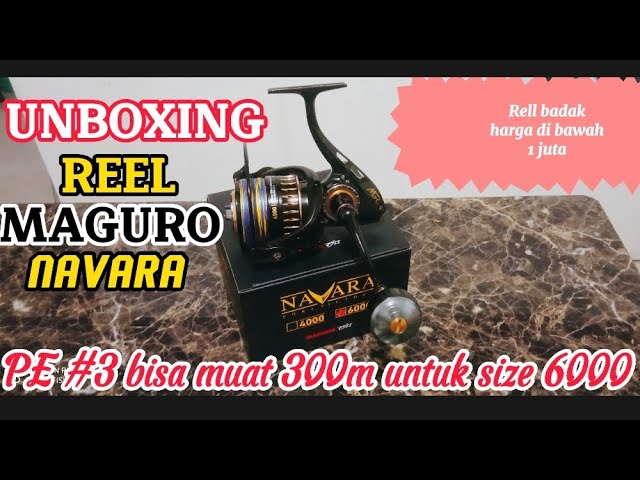 REVIEW REEL MAGURO NAVARA 6000Reel Badak Harga di Bawah 1 juta Metal Body  dan Rotor!! 