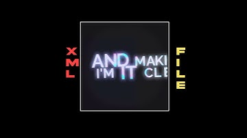 HUANT YOU LIL PEEP ENGLISH SONG🔰✅XML VIDEO XML FILE 📁                   xml file 📁:100 subscribers