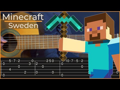 Minecraft - Sweden (Simple Guitar Tab)